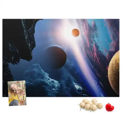 Nástěnka do dětského pokoje Velká galaxie