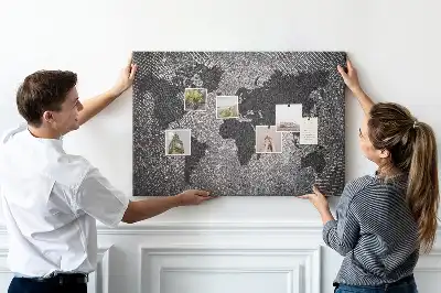 Korková nástěnka Minimalistický betonový svět