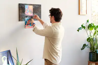 Nástěnka do dětského pokoje Mapa světa z rezavého materiálu