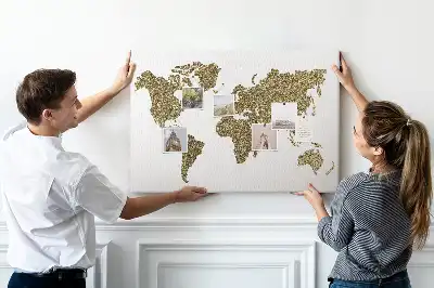 Korková tabule Mapa světa