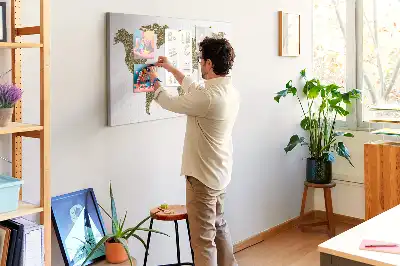 Korková tabule Mapa světa