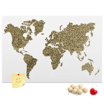 Korková tabule Mapa světa