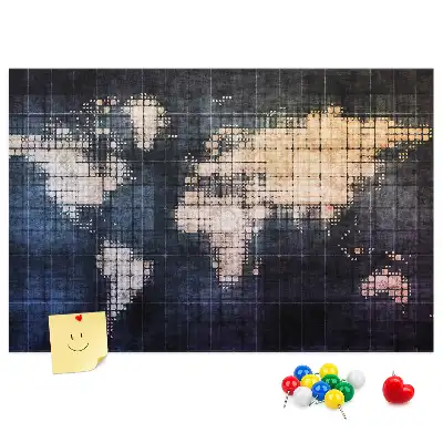Nástěnka do dětského pokoje Geometrický obrys světa