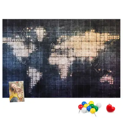 Nástěnka do dětského pokoje Abstraktní mapa světa