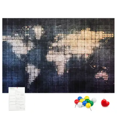 Nástěnka do dětského pokoje Geometrický obrys světa