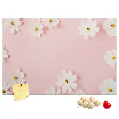 Korková nástěnka s motivem sedmikrásek