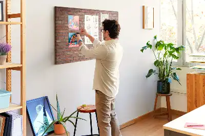 Nástěnka korková Cihlová zeď