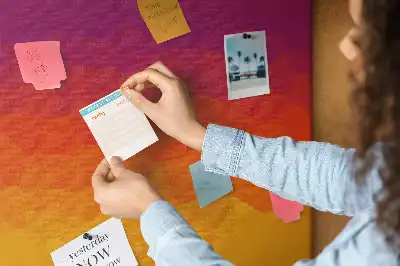 Korková nástěnka Východ slunce