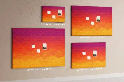 Korková nástěnka Východ slunce