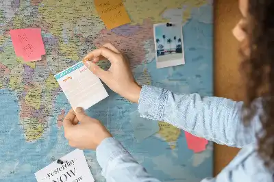 Nástěnka do dětského pokoje Politická mapa světa