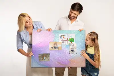 Nástěnka do dětského pokoje Barevné peří
