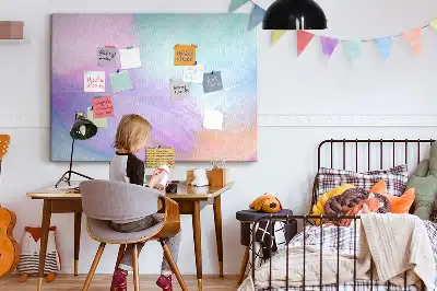 Nástěnka do dětského pokoje Barevné peří