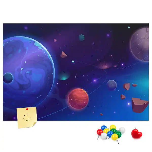 Nástěnka korková Planety galaxie