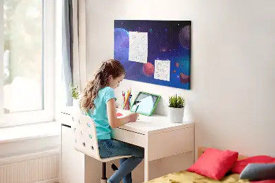 Nástěnka korková Planety galaxie
