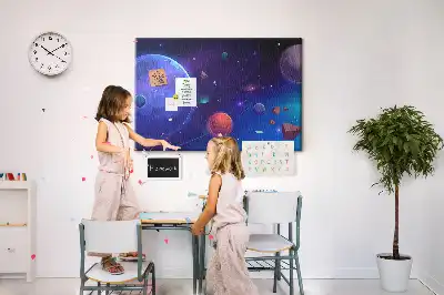 Nástěnka korková Planety galaxie
