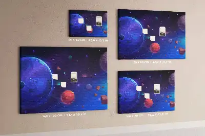 Nástěnka korková Planety galaxie