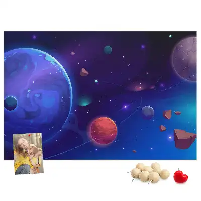 Nástěnka korková Planety galaxie