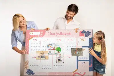 Korková nástěnka plánovač týdne