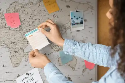 Korková tabule Mapa světa ve vintage stylu