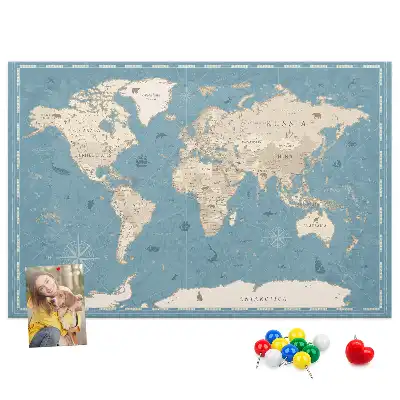 Korková nástěnka Klasický atlas z dávných let