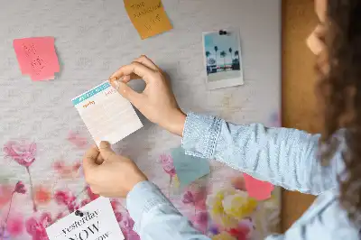 Korková nástěnka Květiny na louce