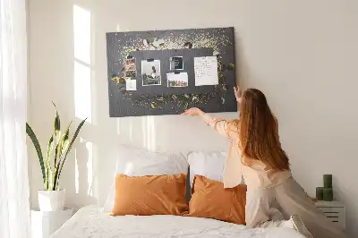 Nástěnka do dětského pokoje Zlaté konfety