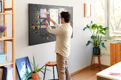 Nástěnka do dětského pokoje Zlaté konfety