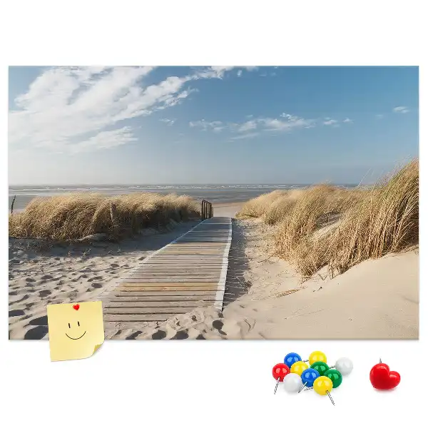 Korková nástěnka Výhled na pláž