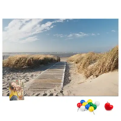Korková nástěnka Výhled na pláž
