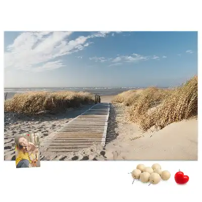 Korková nástěnka Výhled na pláž