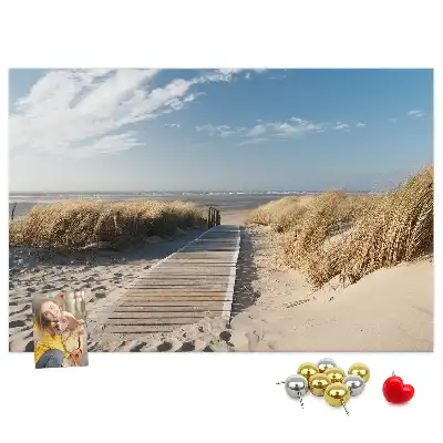 Korková nástěnka Výhled na pláž