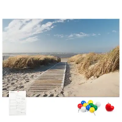 Korková nástěnka Výhled na pláž
