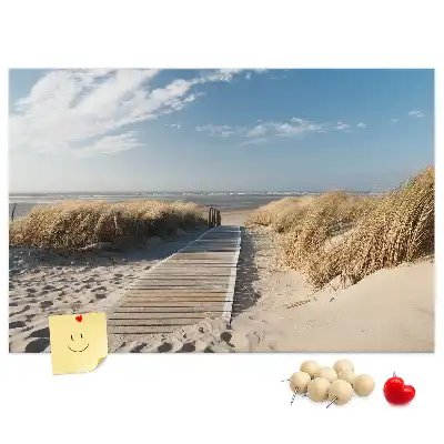 Korková nástěnka Výhled na pláž