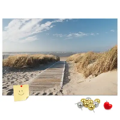 Korková nástěnka Výhled na pláž