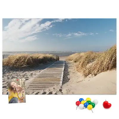 Korková nástěnka Výhled na pláž