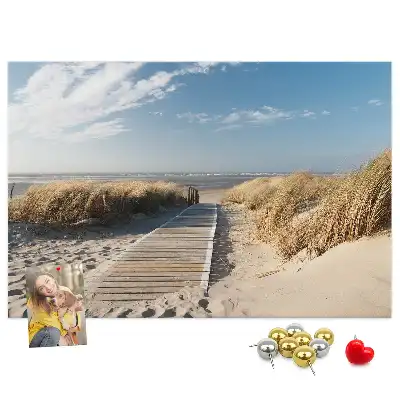 Korková nástěnka Výhled na pláž