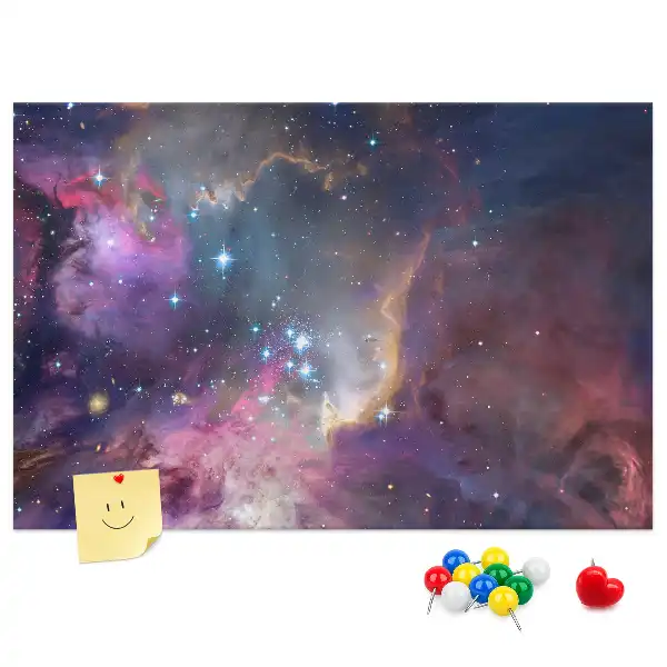 Korková nástěnka s motivem mapy světa Galaxie