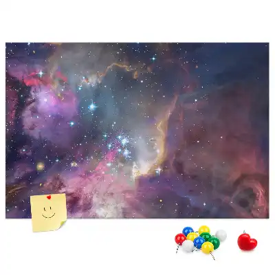 Korková nástěnka s motivem mapy světa Galaxie