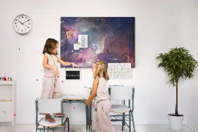 Korková nástěnka s motivem mapy světa Galaxie
