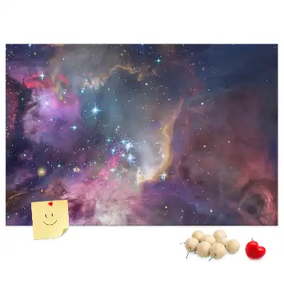 Korková nástěnka s motivem mapy světa Galaxie