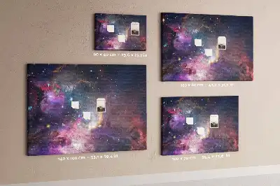 Korková nástěnka s motivem mapy světa Galaxie