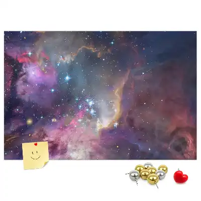 Korková nástěnka s motivem mapy světa Galaxie