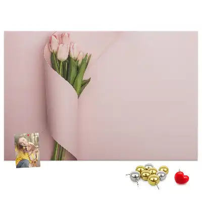 Nástěnka do dětského pokoje Kytice květin