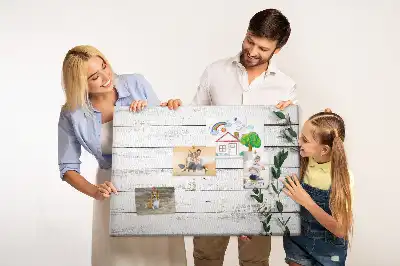 Nástěnka do dětského pokoje Dřevěné desky