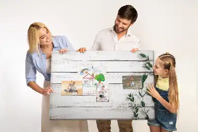 Nástěnka do dětského pokoje Dřevěné desky