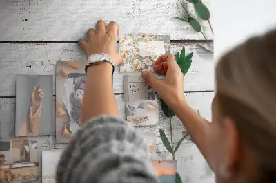 Nástěnka do dětského pokoje Dřevěné desky
