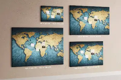 Korková nástěnka Glóbus s 3D efektem