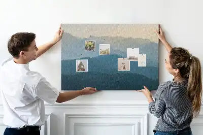Korková nástěnka Abstraktní horizont