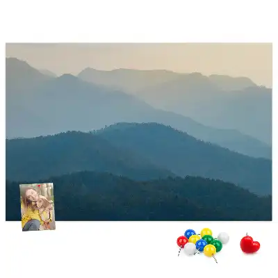 Korková tabule Abstraktní krajina