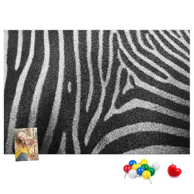 Nástěnka korková Zebrí vzor
